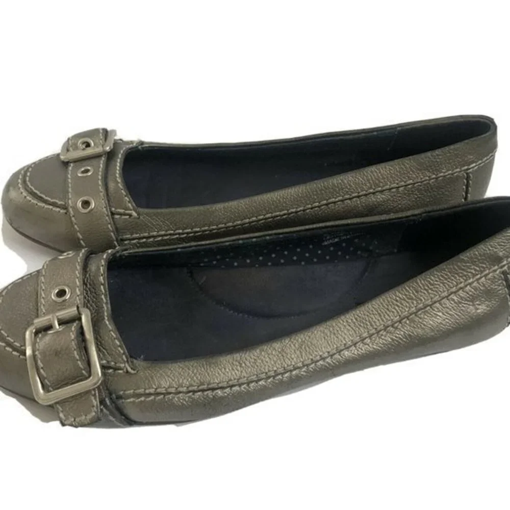 tommy hilfiger Womans Leather Flat Shoes Size 9M